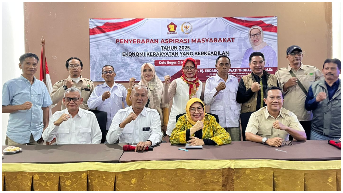 Jajaran pengurus DPC Partai Gerindra Kota Bogor.