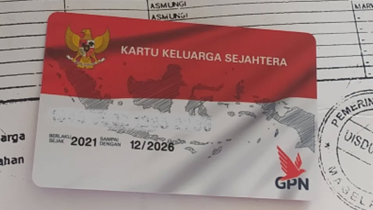 Ilustrasi Kartu KKS penerima bantuan sosial (bansos).
