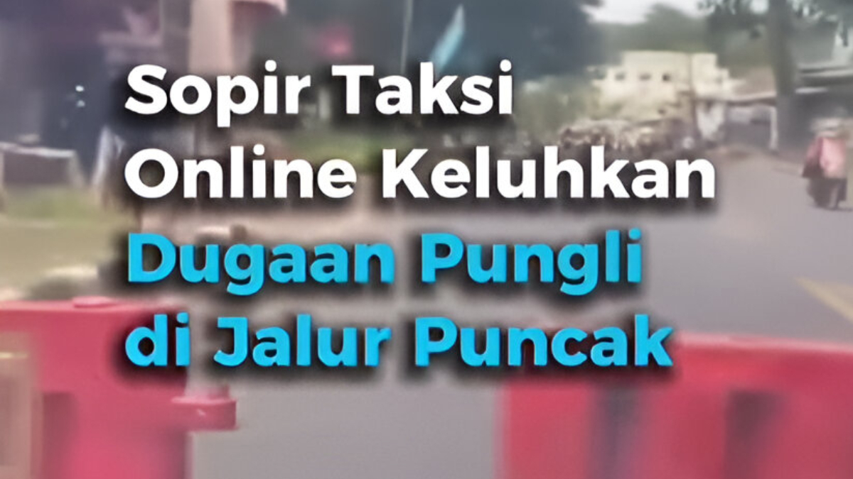 Sopir taksi online mengeluhkan adanya dugaan Pungli di Jalur Puncak, Kabupaten Bogor.