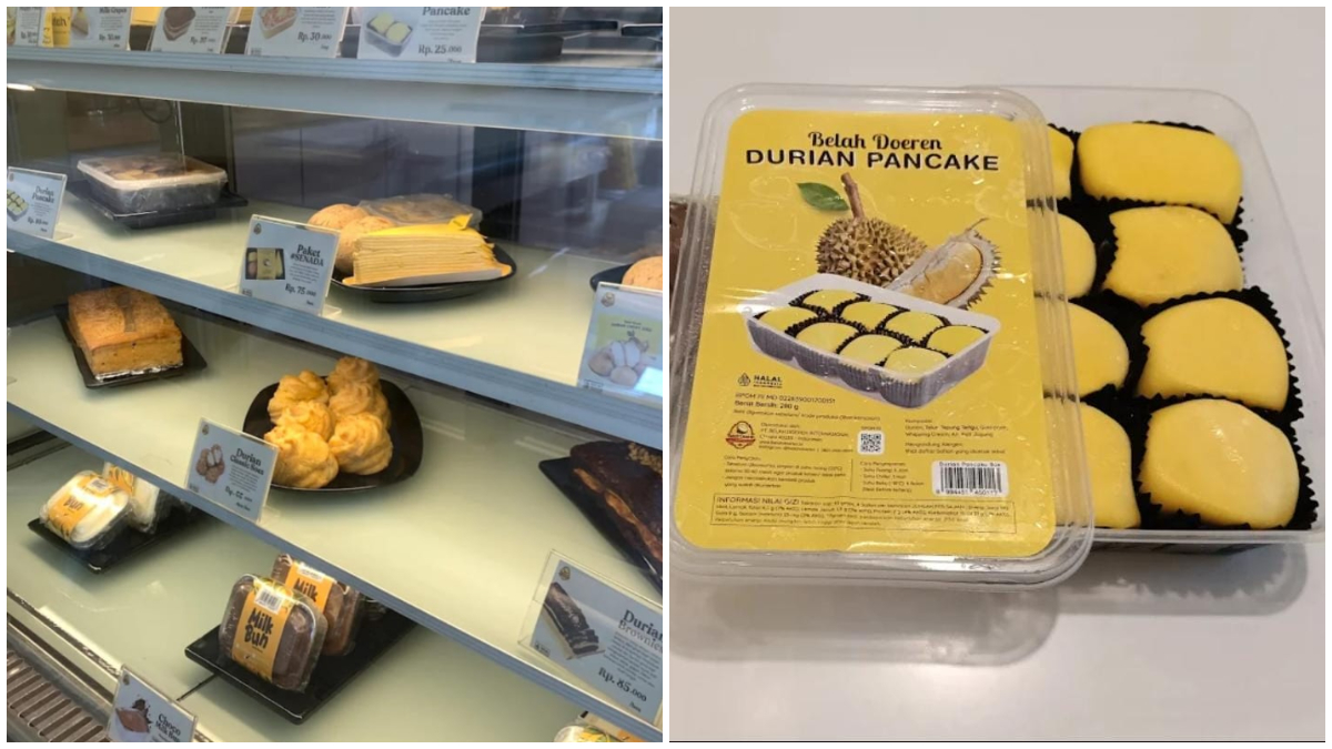 Beragam menu dari durian yang disediakan di Belah Doeren Sukasari Bogor.
