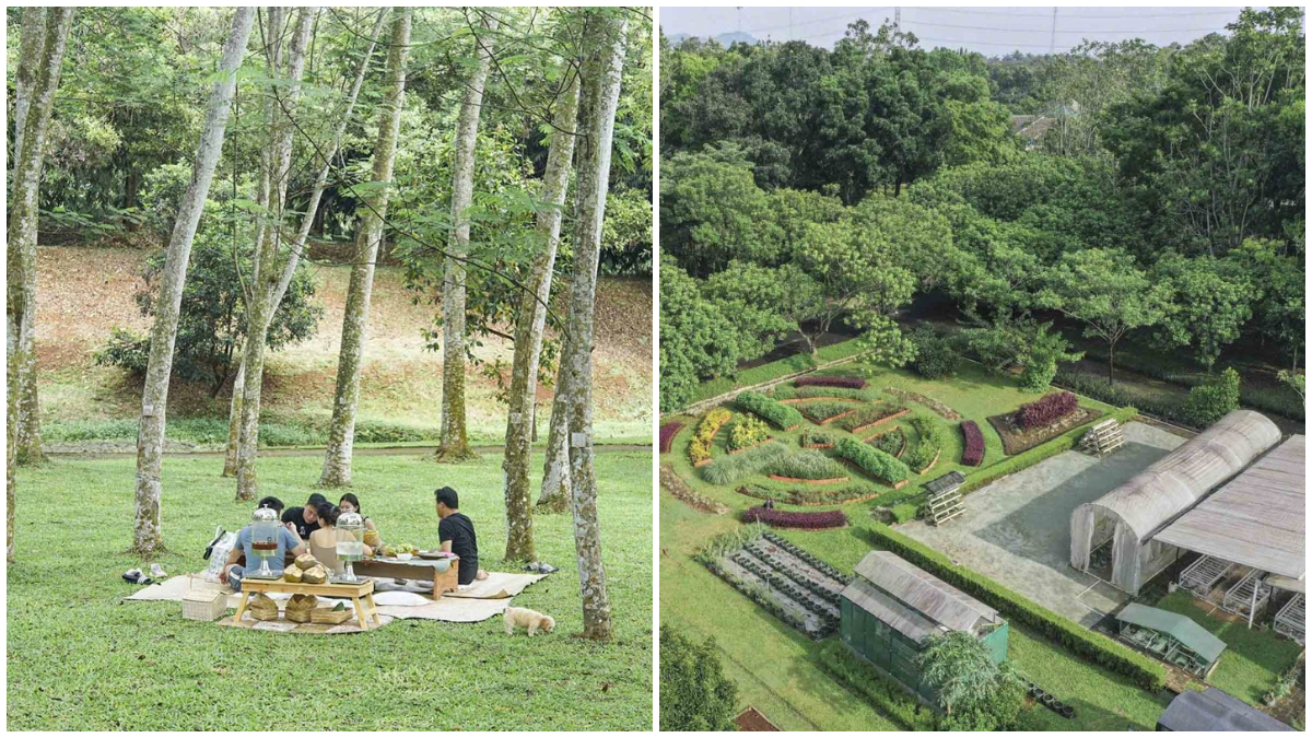 Suasana kawasan desinasi wisata agrikultur INAGRO Bogor.