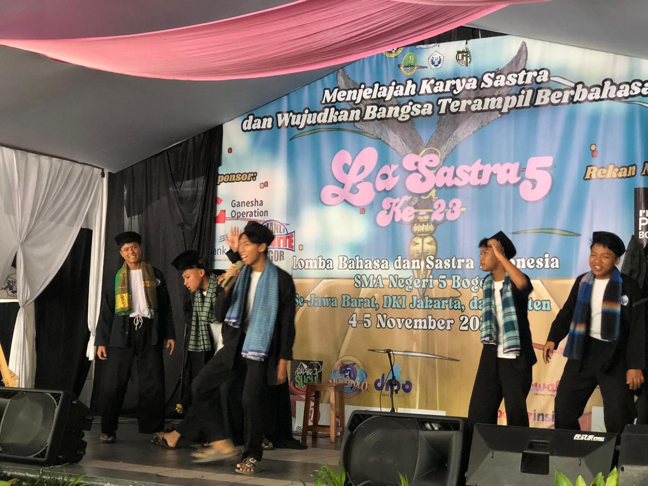 Pelaksanaan La Sastra di SMAN 5 Kota Bogor tahun 2024 lalu.