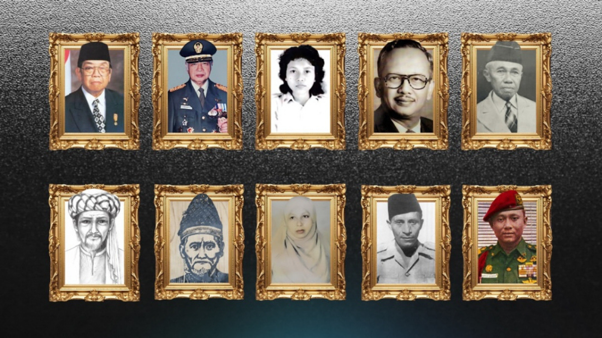 Sepuluh tokoh yang dianugerahi gelar Pahlawan Nasional pada tahun 2025 oleh Prabowo Subianto.