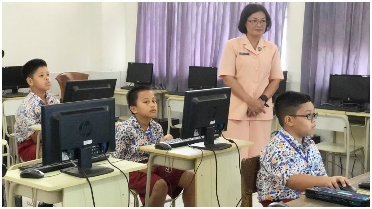 Siswa Sekola Angkasa Lanud Atang Sandjaja Bogor saat mengikuti final AMSO 2025.