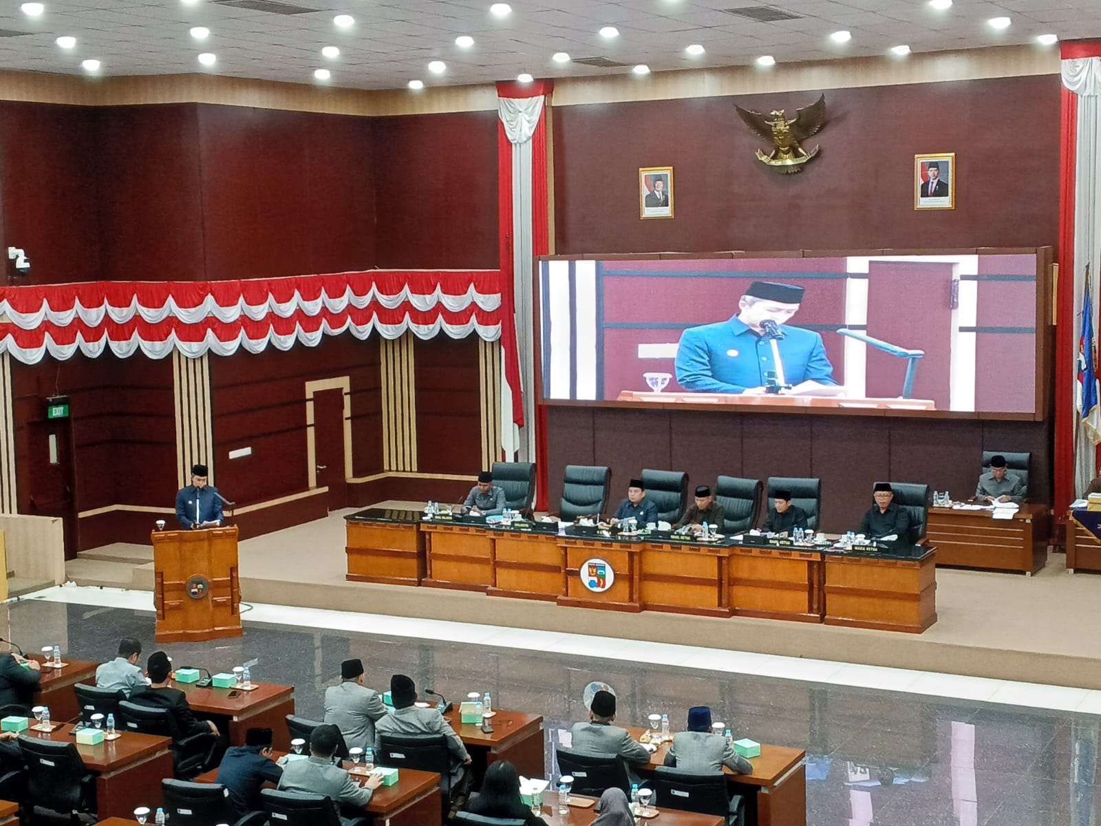 Jalannya rapat paripurna DPRD Kota Bogor.