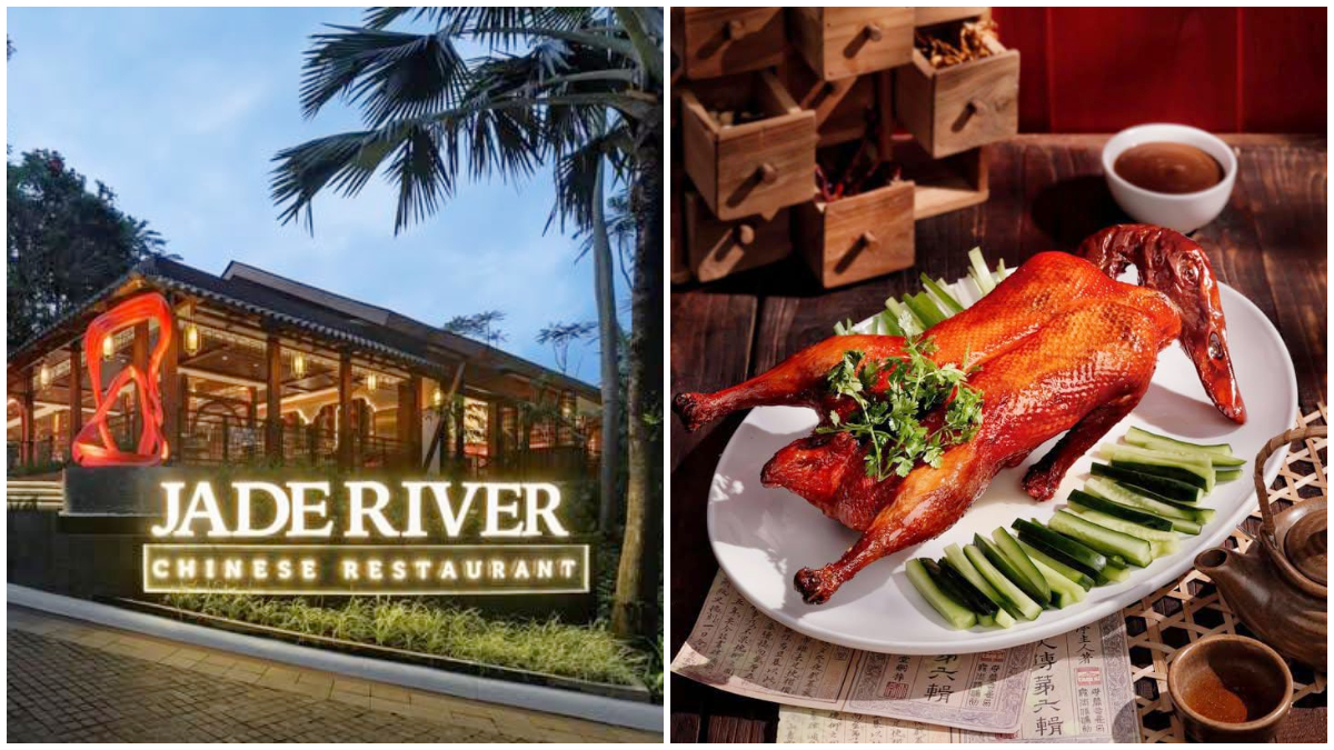 Jade River Chinese Restaurant dan salah satu menu yang disajikan.