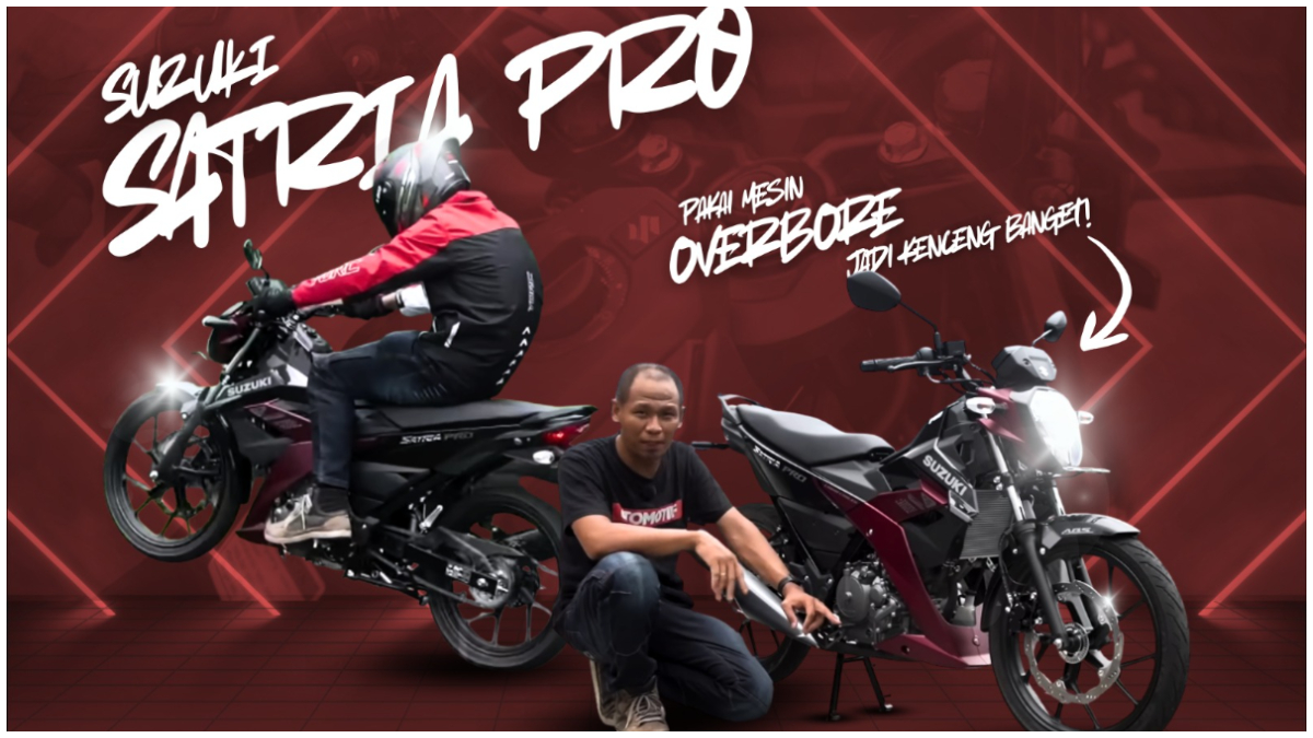 Otomotif TV saat melalukan uji tes Suzuki Satria Pro 2026.