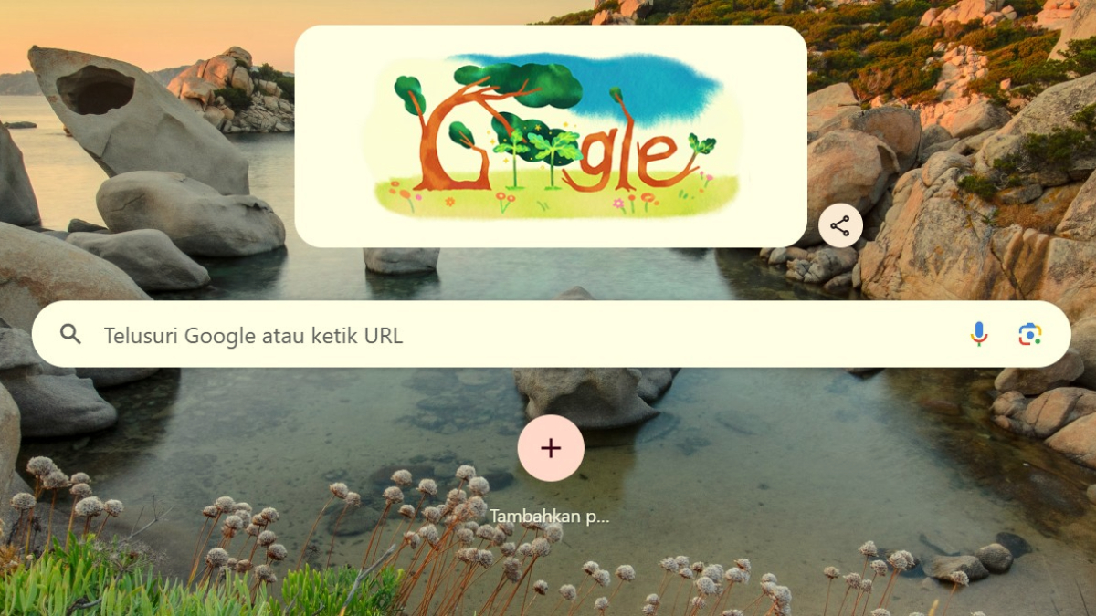 Tahun ini, Google merayakan Hari Ayah Nasional dengan Doodle bertajuk&nbsp;alam.