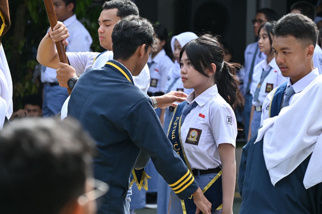 Pelatikan pengurus OSIS SMAN 3 Kota Bogor.