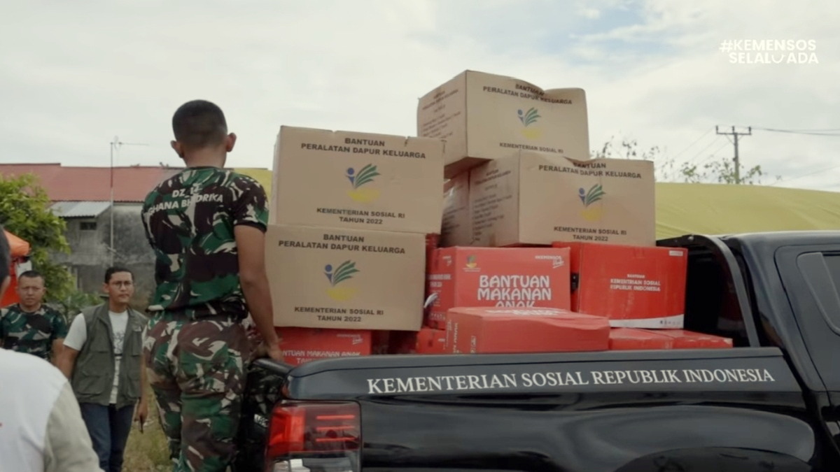 Penyaluran Bansos untuk para KPM.