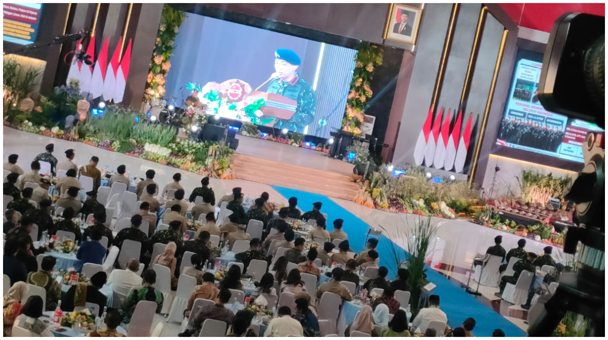 Kapolri saat hadiri syukuran HUT ke 80 Korps Brimob Polri Jumat 14 November 2025.