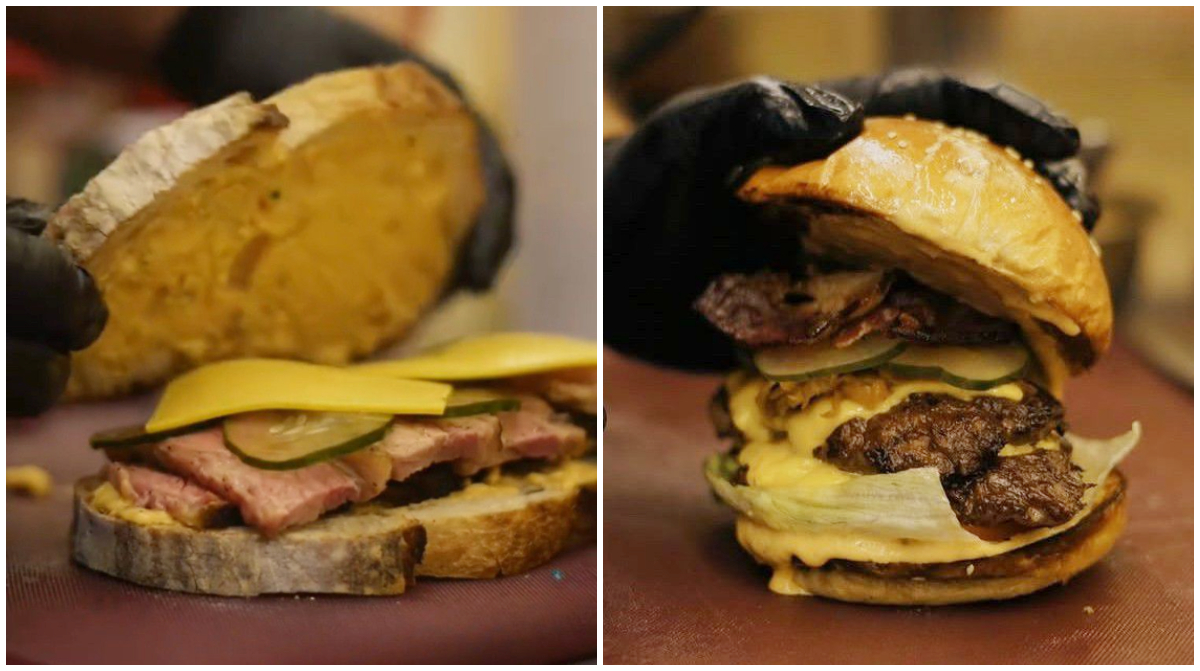 Menu burger yang disajikan di Patty Please&nbsp;