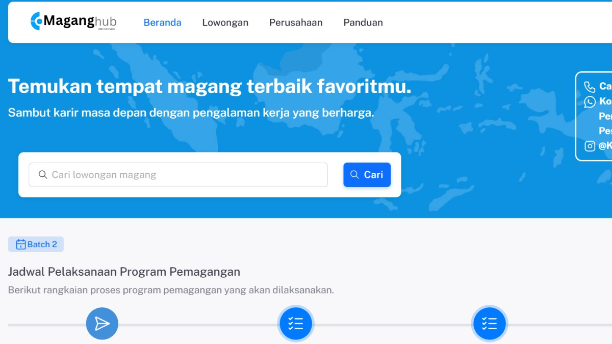 Calon peserta magang bisa mendaftar melalui platform Maganghub.