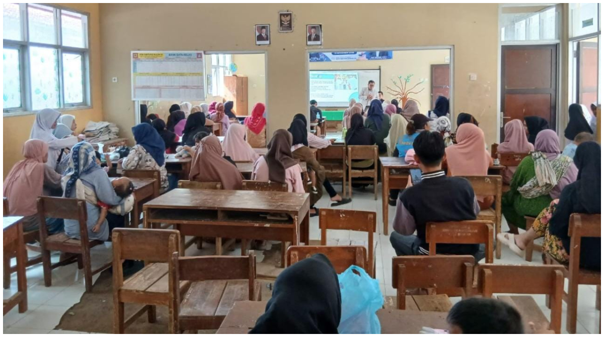 Kegiatan parenting education di SDN Cibitung Kulon 03, Kecamatan Pamijahan, Kabupaten Bogor.