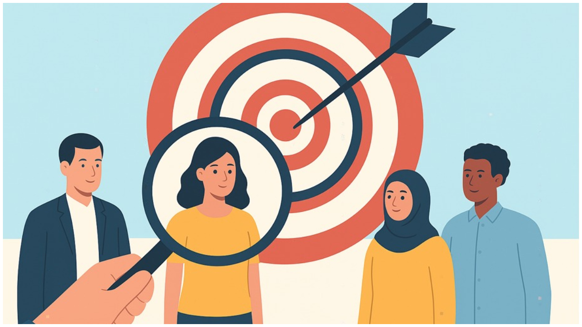 Ilustrasi target audiens untuk pasar potensial