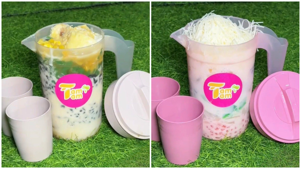 Salah satu menu Es Teler Tamtam ukuran satu teko besar.