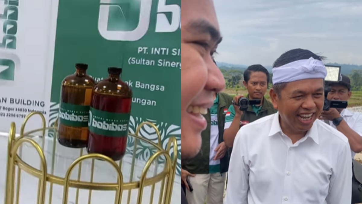 Gubernur Jawa Barat Dedi Mulyadi saat melihat langsung cara kerja bahan bakar Bobibos beberapa waktu lalu.