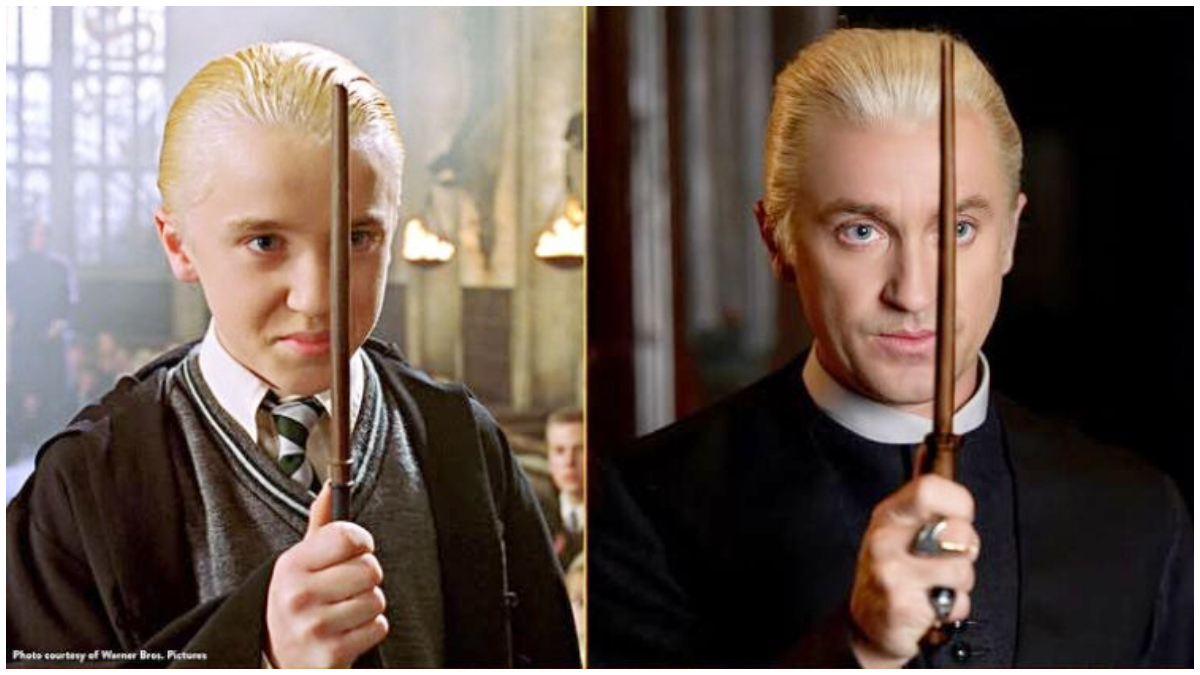Sosok Tom Felton&nbsp;sebagai versi dewasa dari Draco Malfoy.