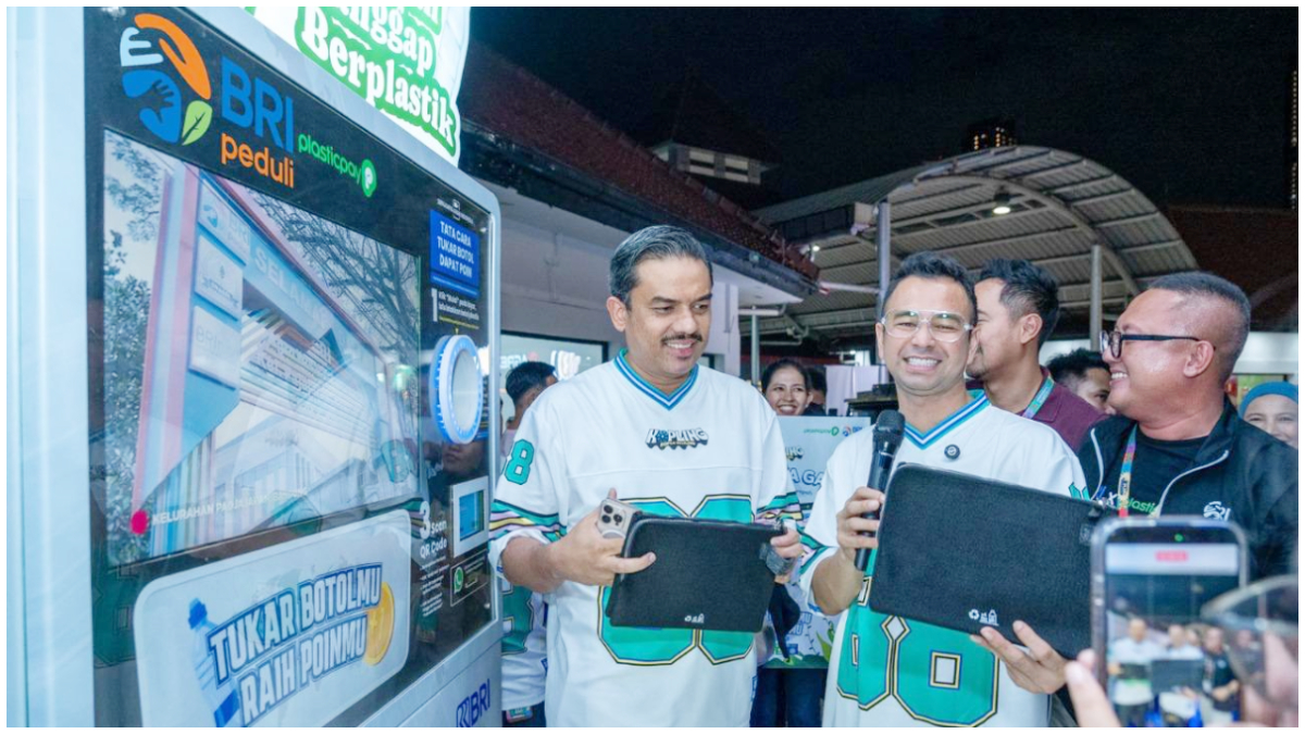 BRI meluncurkan program Yok Kita Gas dengan menghadirkan Reverse Vending Machine (RVM) di&nbsp;Gambir Expo Kemayoran.