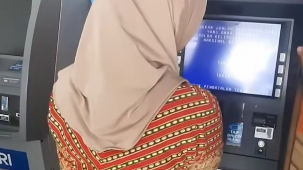 Ilustrasi penarikan dana bansos