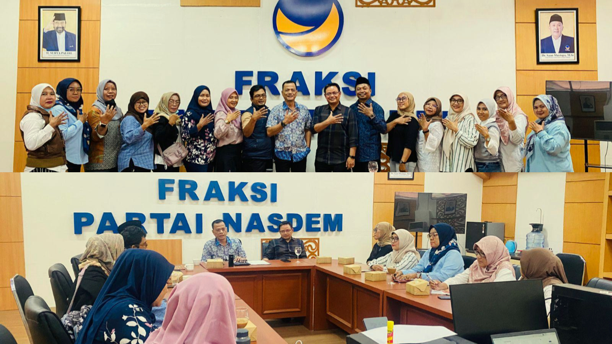 Pengurus FPODGJ berdialog dengan&nbsp;Fraksi Partai NasDem DPRD Kabupaten Bogor.