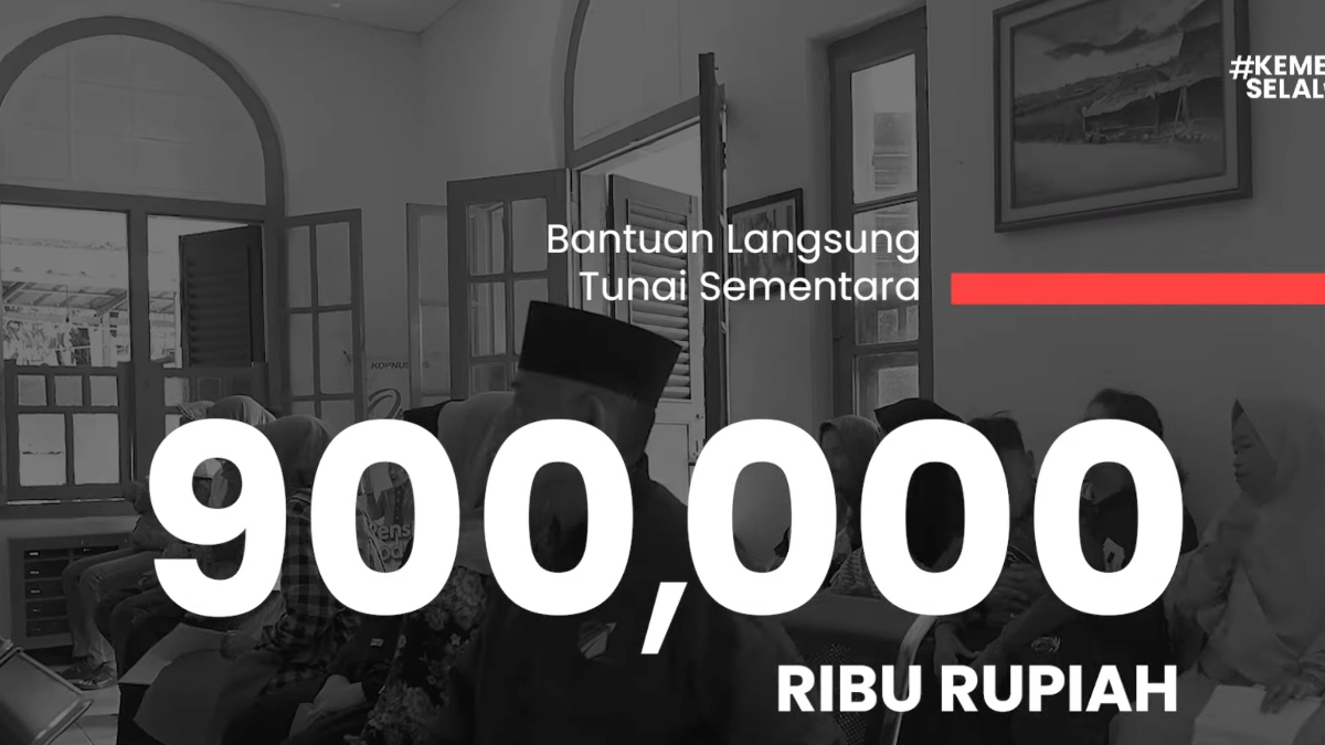 Ilustrasi bansos BLT Kesra untuk KPM.