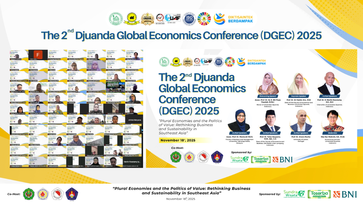 The 2nd Djuanda Global Economics Conference 2025 Unida Bogor.