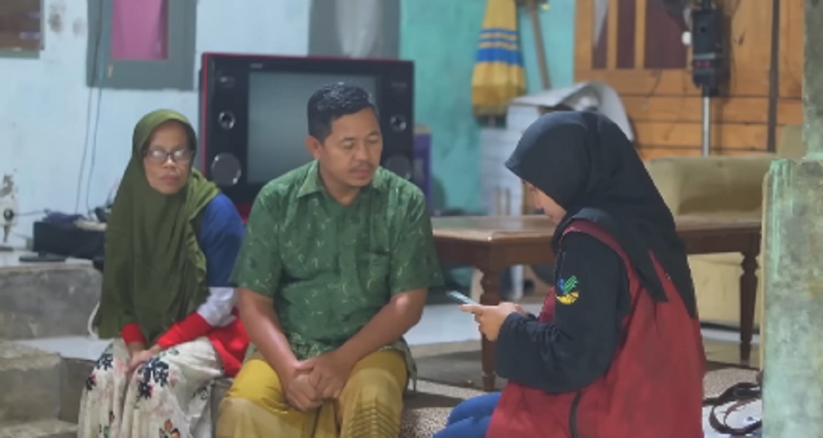 Ilustrasi pendamping bansos datangi KPM soal BPNT.