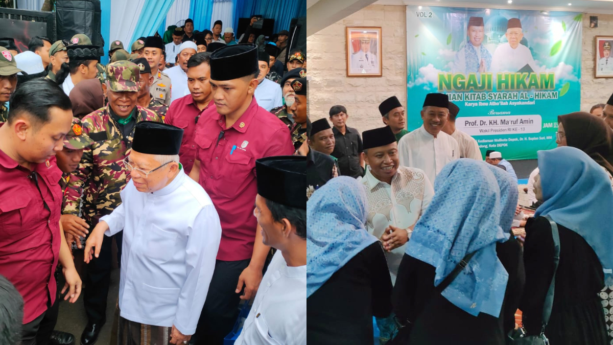 Suasana pengajian bareng KH Ma