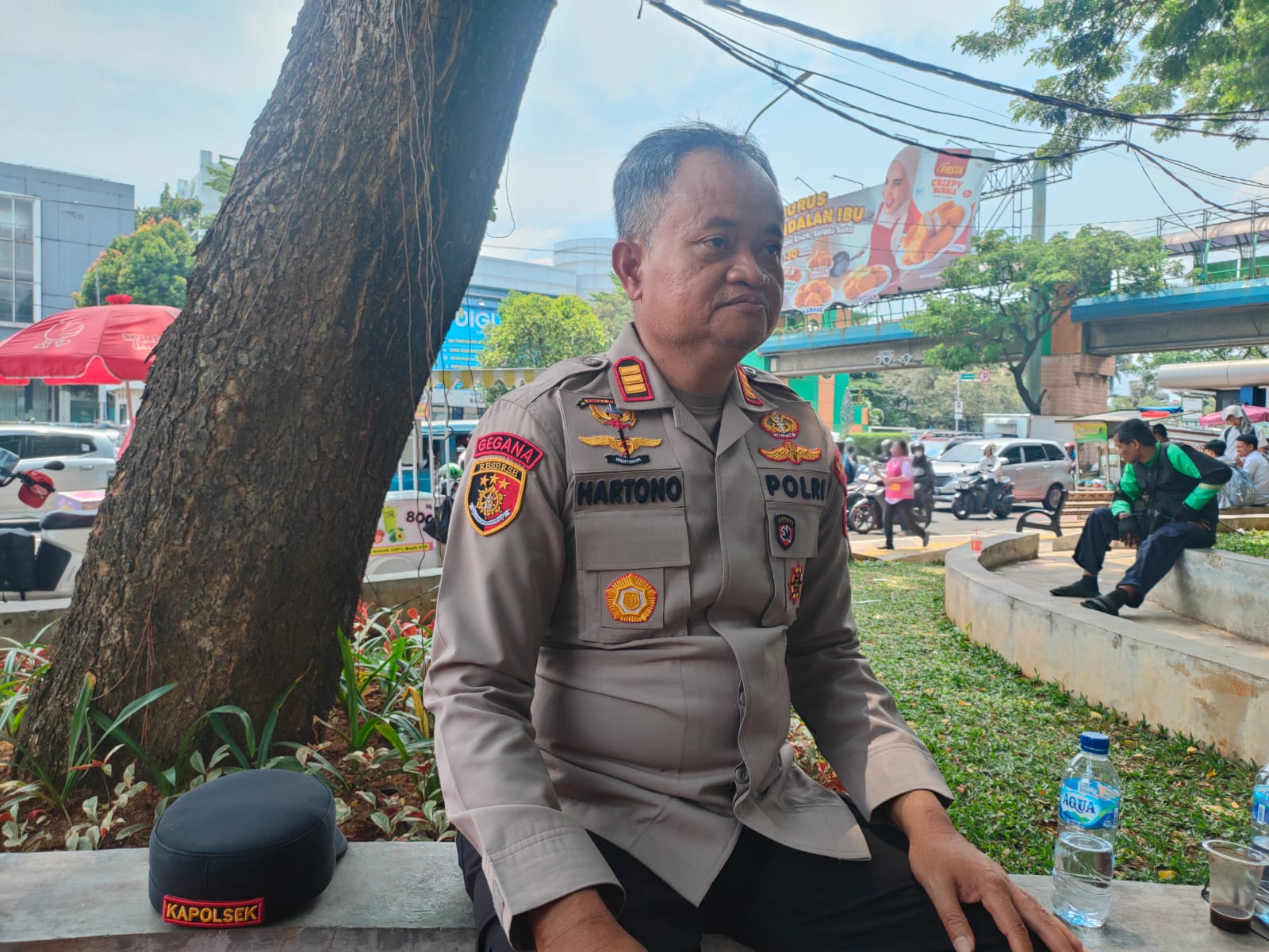 Kapolsek Pancoran Mas, AKP Hartono, saat ditemui Radar Bogor di Balaikota Depok.