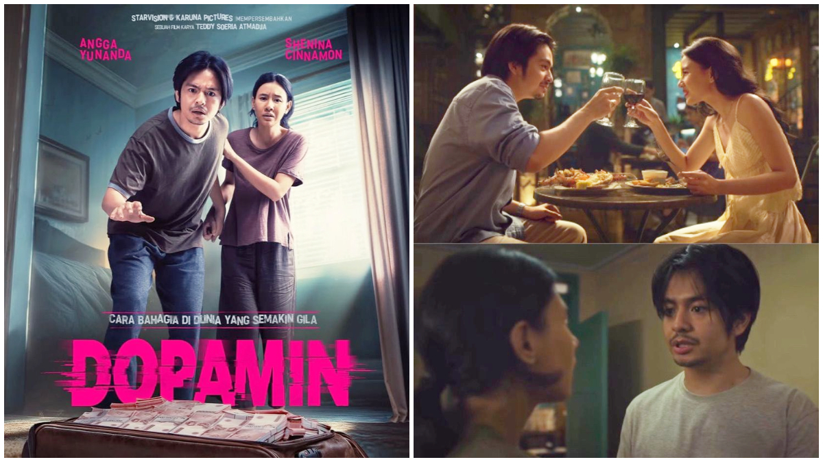 Beberapa scene dari trailer Fm Dopamin yang diperankan Angga Yunanda dan Shenina Cinnamon.
