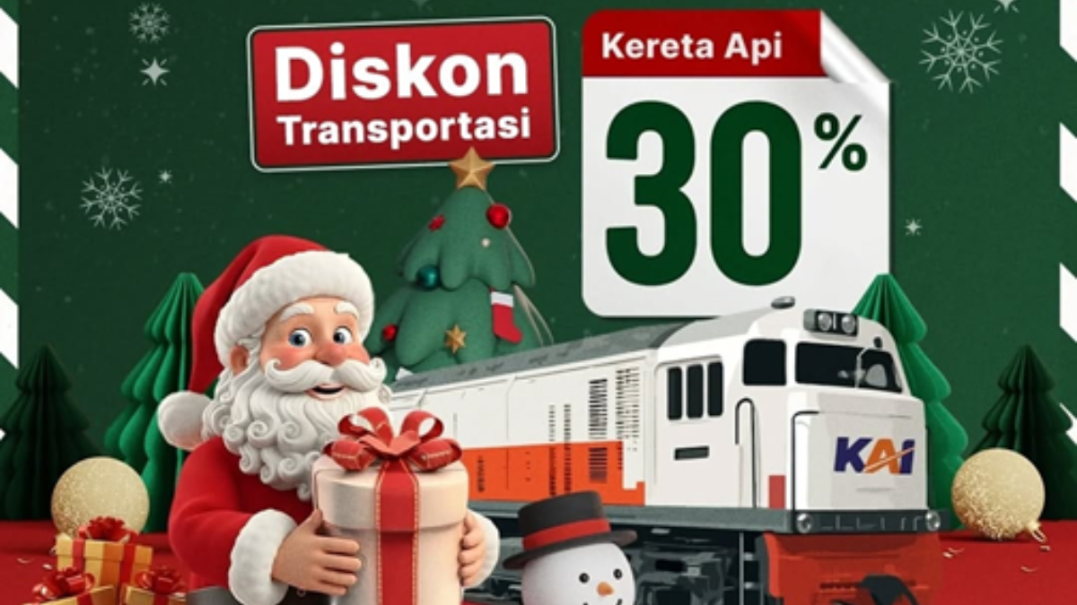 Ilustrasi: Promo tiket KAI untuk menyambut Natal dan Tahun Baru (Nataru) 2025/2026.&nbsp;