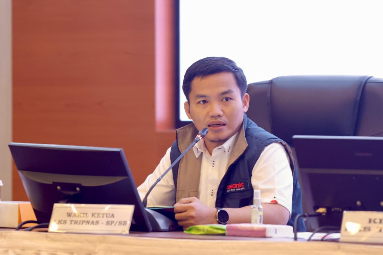 Wakil ketua lembaga kerjasama tripartit nasional unsur pekerja dan juga wasekjen DPP KSPSI AGN, Afif Johan.