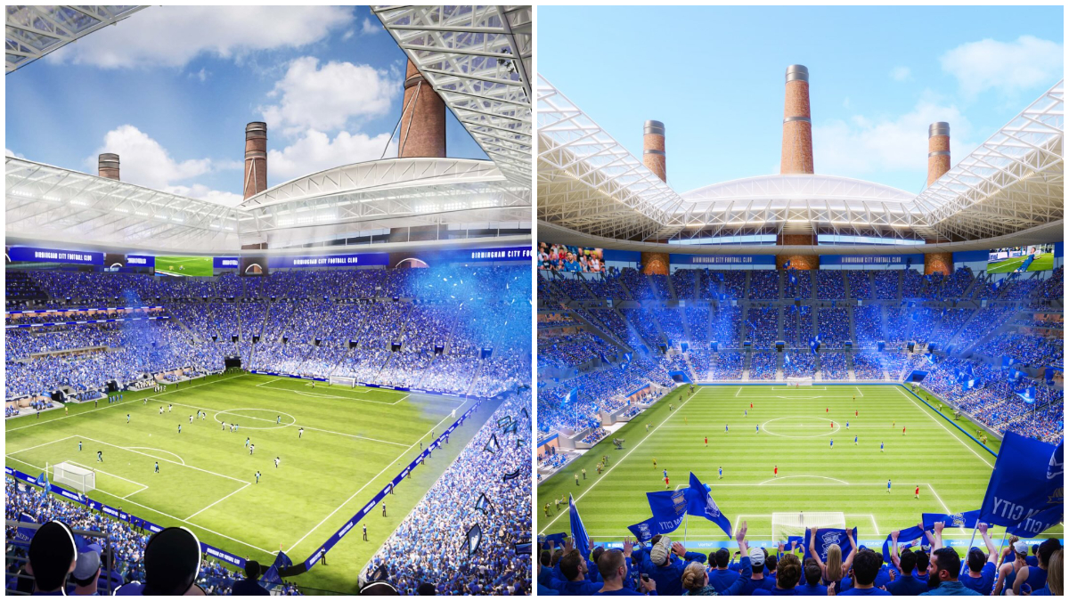 Desain dalam stadion baru Powerhouse Birmingham City Football Club.