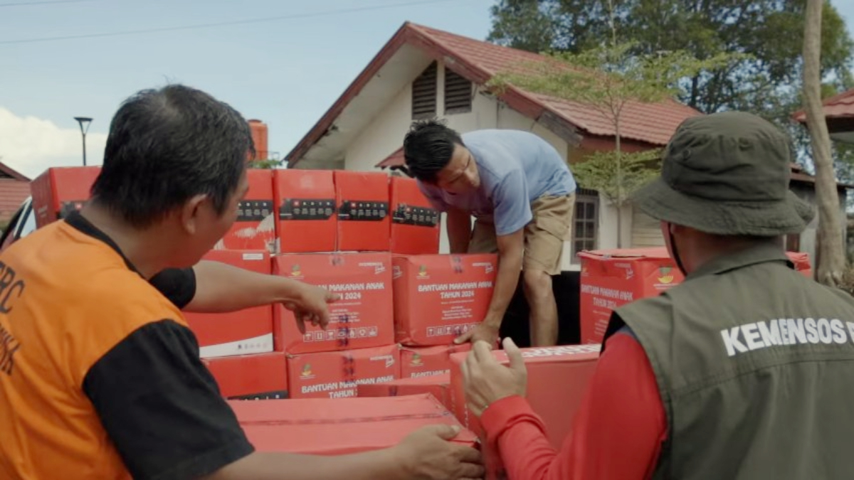 Penyaluran Bansos untuk para KPM.