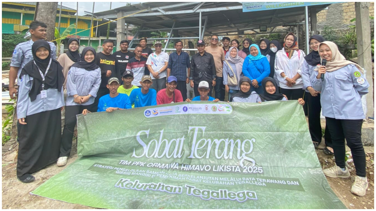 Kelurahan Tegallega meraih juara 2 Lomba Gapura Sri Baduga Tingkat Kota Bogor.