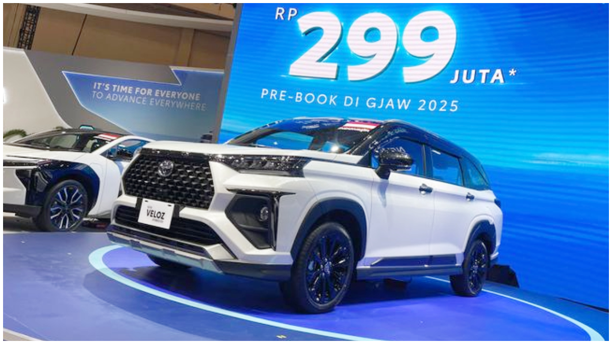 Toyota membuka pre-booking Veloz Hybrid dengan harga mulai Rp299 juta selama GJAW 2025.