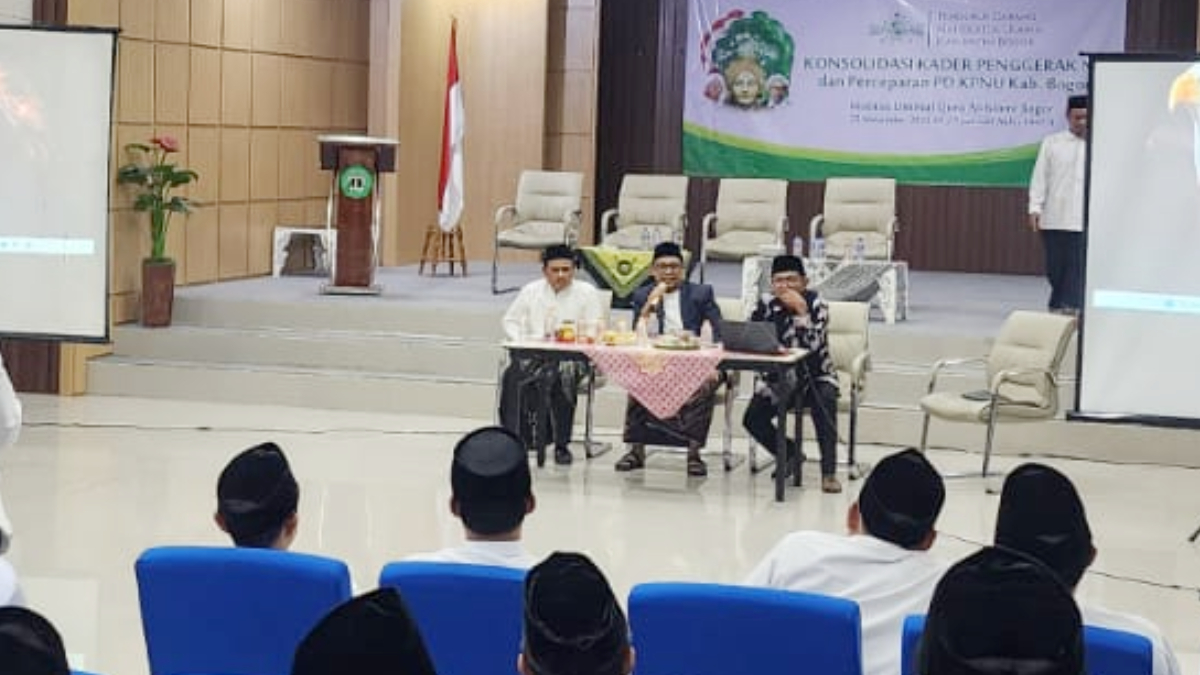 Ketua PCNU Kabupaten Bogor Abdul Somad atau Gus Dul&nbsp;saat membuka Kegiatan Konsolidasi Kader Penggerak NU yang digelar di IUQI Leuwiliang.