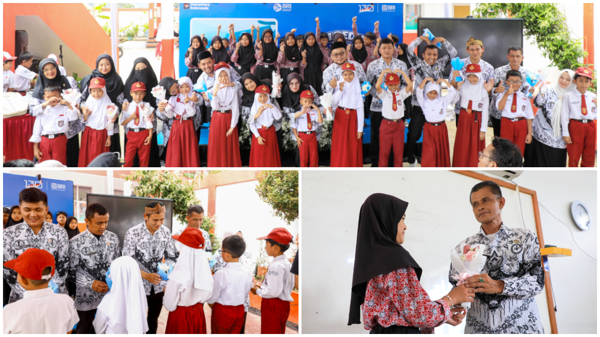 Peringatan Hari Guru Nasional 25 November 2025 yang digelar BRI Peduli di SDN Sukamahi 02, Megamendung Bogor.