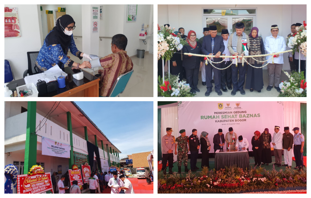Baznas Kabupaten Bogor meresmikan gedung rumah sehat Baznas di Kecamatan Sukaraja, Kabupaten Bogor.