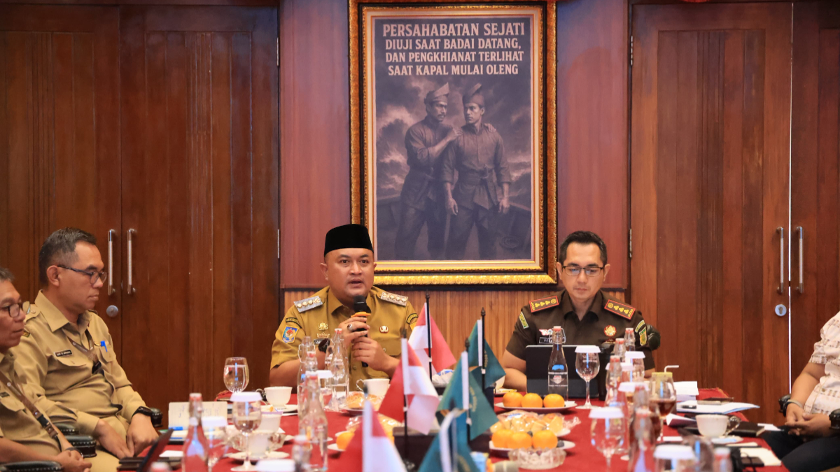 Rapat persiapan sosialisasi Badan Permusyawaratan Desa (BPD) di Ruang Soekarno&ndash;Hatta, Pendopo Bupati Bogor