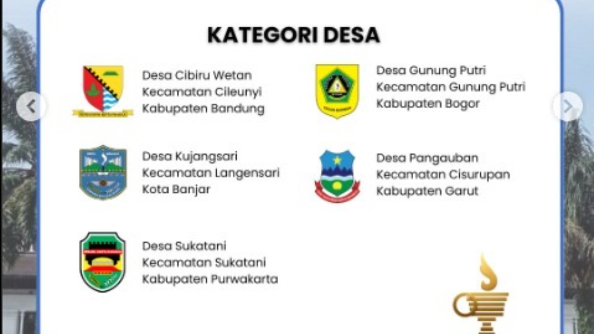 Desa Gunung Putri masuk peringkat lima besar dalam ajang Anugerah Gapura Sri Baduga 2025