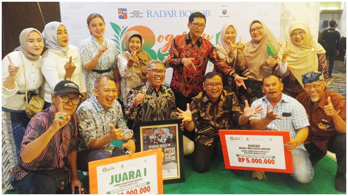 Perumahan Katelia Taman Yasmin RT 01 RW 09, Kelurahan Cilendek Timur, Kecamatan Bogor Barat, keluar sebagai Juara 1 Bogorku Bersih 2025.