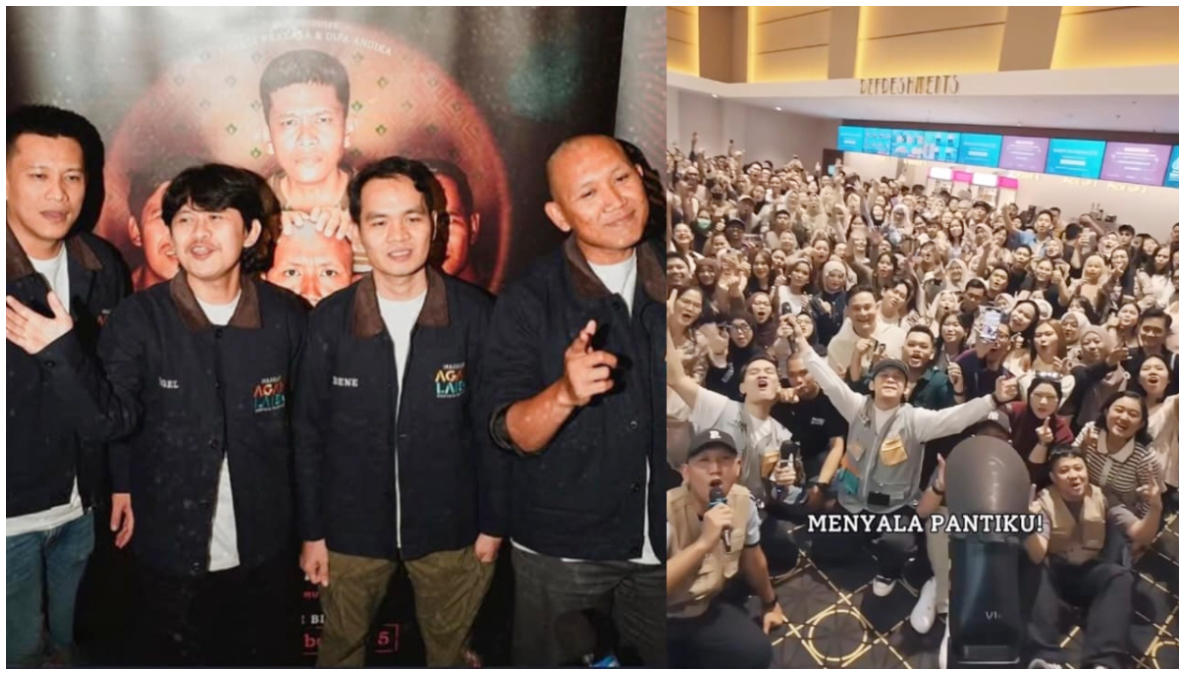 Suasana Cast Film Agak Laen : Menyala Pantiku! di Pematang Siantar.