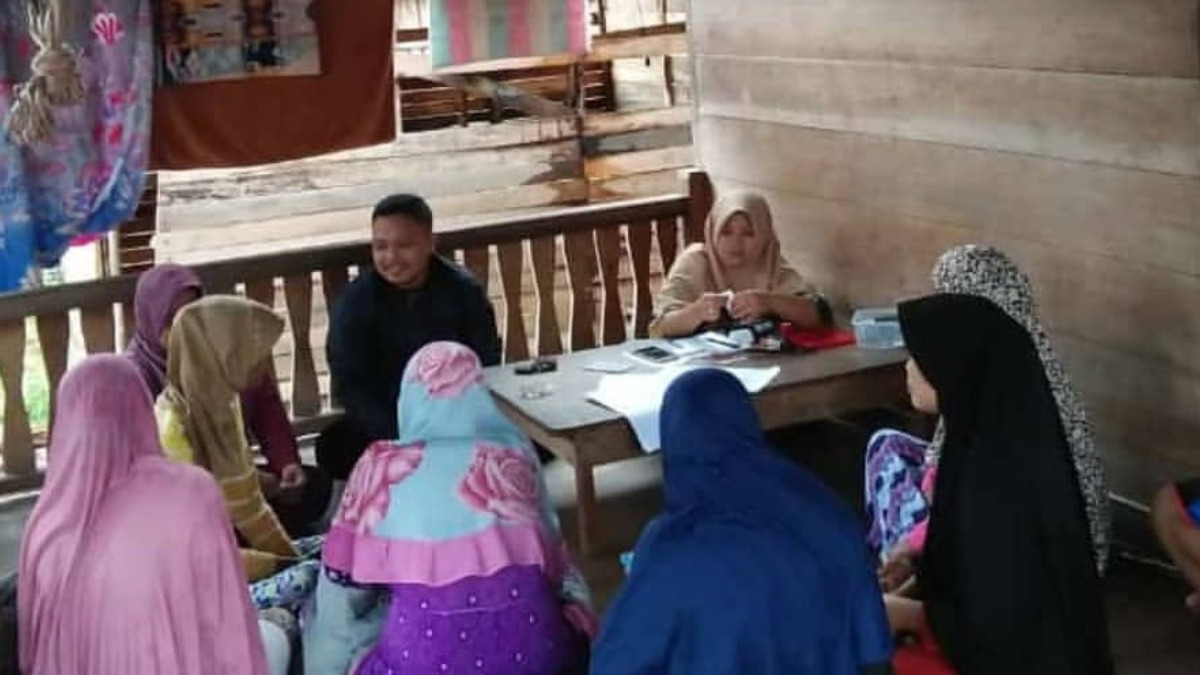 Ilustrasi sosialisasi bansos BPNT kepada para KPM
