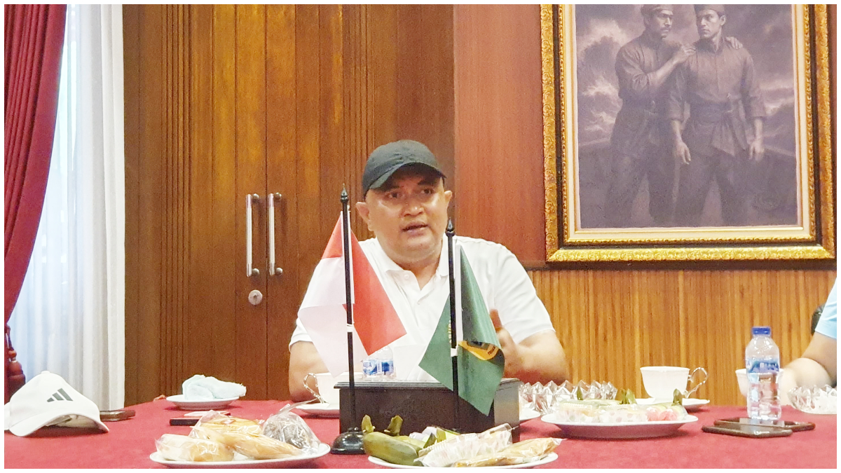 Bupati Bogor, Rudy Susmanto menjelaskan soal rencana pembangunan jalan alternatif Telaga Warna - Sentul.