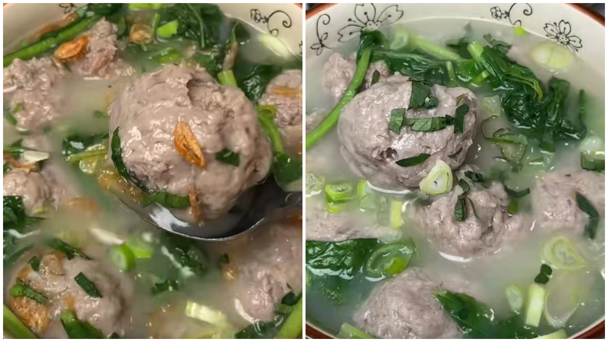 Bakso Keju Muncrat dengan kuah medok yang bikin nagih.