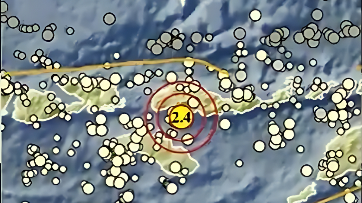 Gempa Magnitudo 2,4 Guncang wilayah Borong NTT.
