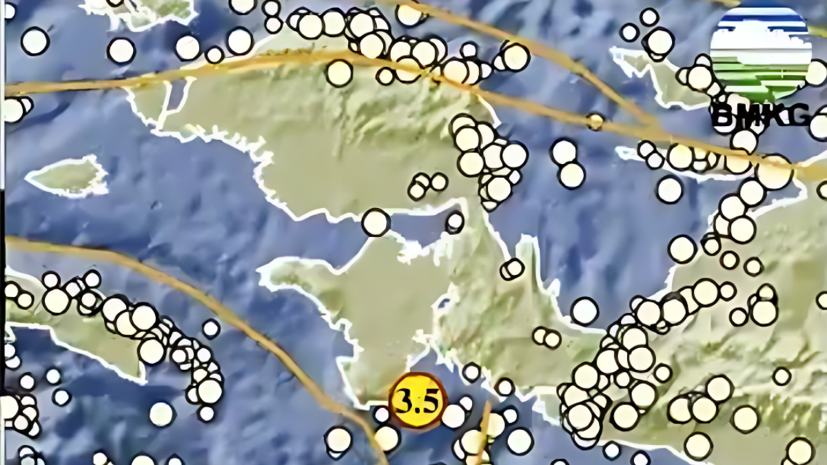 Kawasan&nbsp;Barat Daya Kaimana Papua Barat diguncang gempa bumi Magnitudo 3,5.
