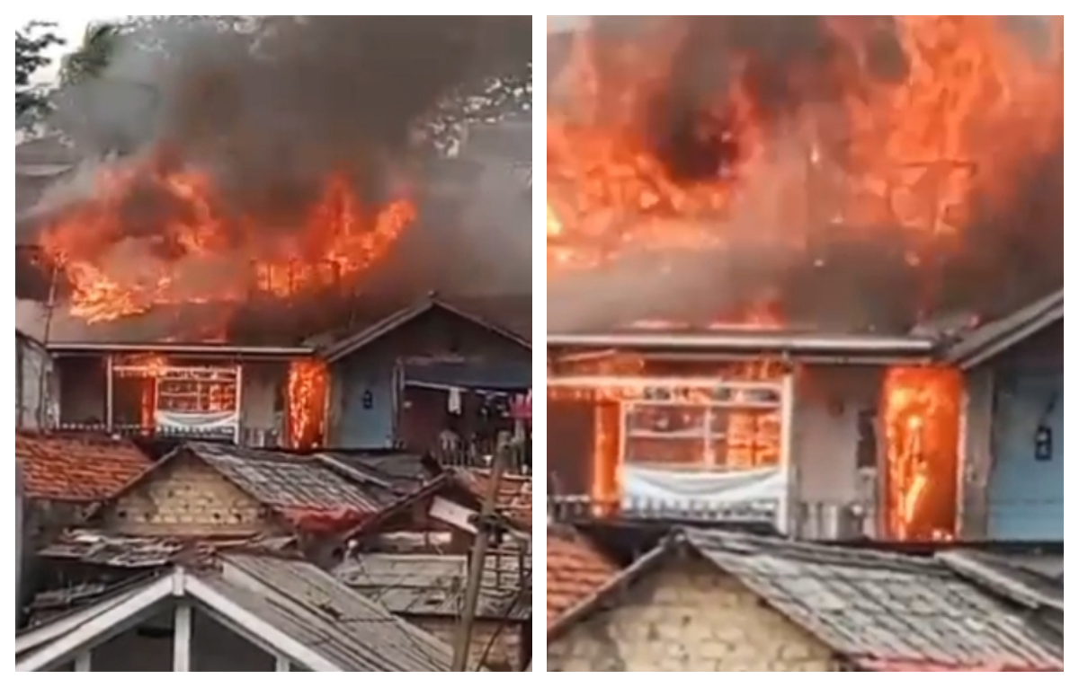 Kebakaran rumah akibat kebocoran gas terjadi di Kampung Babakan Baru, Kelurahan Cipaku, Kota Bogor.